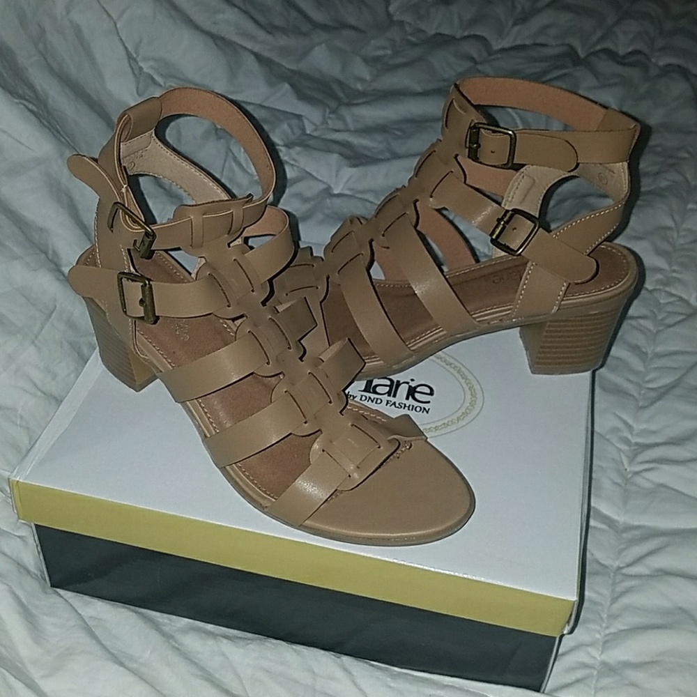 Tan gladiator sandal